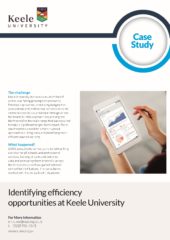 2019 – Identifying Efficiency Opportunities – Keele University