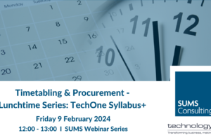 Timetabling & Procurement – Lunchtime Series: TechOne Syllabus+