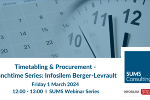 Timetabling & Procurement – Lunchtime Series: Infosilem Berger-Levrault